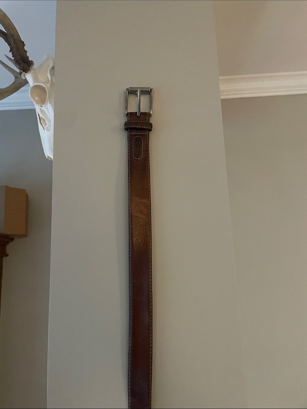Columbia Brown Leather Men's Belt